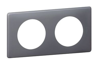 Рамка 2 поста CELIANE, фиолетовая перкаль