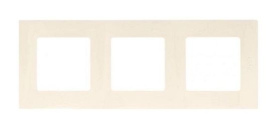 Рамка 3 поста ETIKA, слоновая кость